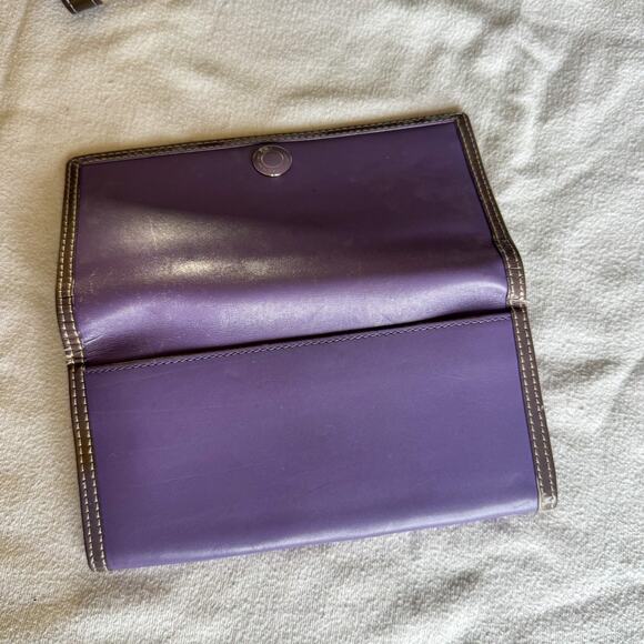 VTG Coach Holiday Patchwork Gallery Tote & Wallet Set - Brown/Multi No. F10432 - Picture 11 of 11